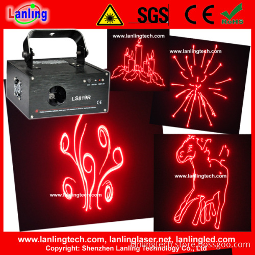 Red SD Card Animation Writing Laser Light